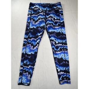 Constantly Varied Gear CVG Leggings Womens Size XL Storm Cloud Print Capri